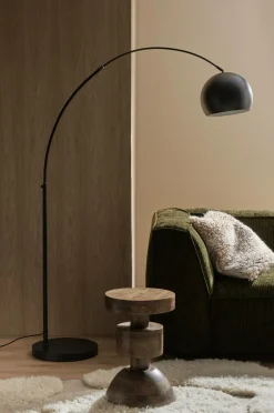 Outlet Ellos Home Gulvlampe Canon Black, Black Chrome