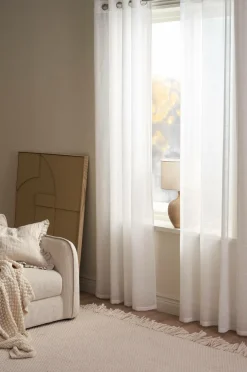 Outlet Ellos Home Øjenforhæng Nellie 2-pak Hvid