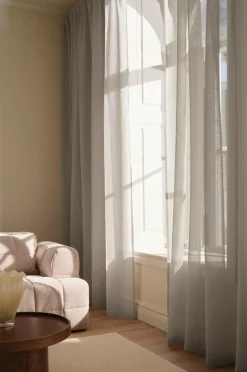 Ellos Home KIRA skræddersyet gennemsigtigt gardin Beige