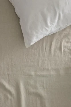 Clearance Ellos Home Lagen Candice i vasket hør Lærredsbeige