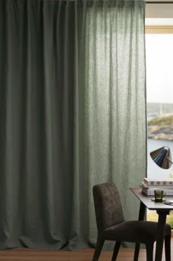 Online Ellos Home LEAH skræddersyet linnedgardin Khaki