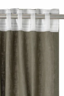 Online Ellos Home LEAH skræddersyet linnedgardin Khaki
