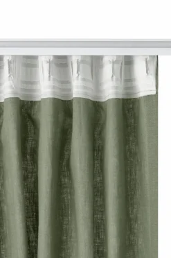 Online Ellos Home LEAH skræddersyet linnedgardin Khaki