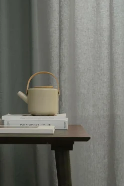 New Ellos Home LEAH skræddersyet linnedgardin Grå