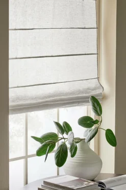 Discount Ellos Home Liftgardin Malva A121b 100% linen beige