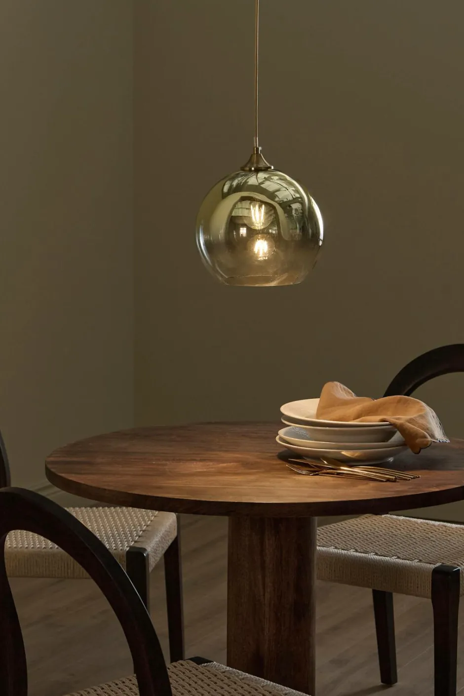 Best Ellos Home Loftlampe Cosmo Ø 25 cm Guld