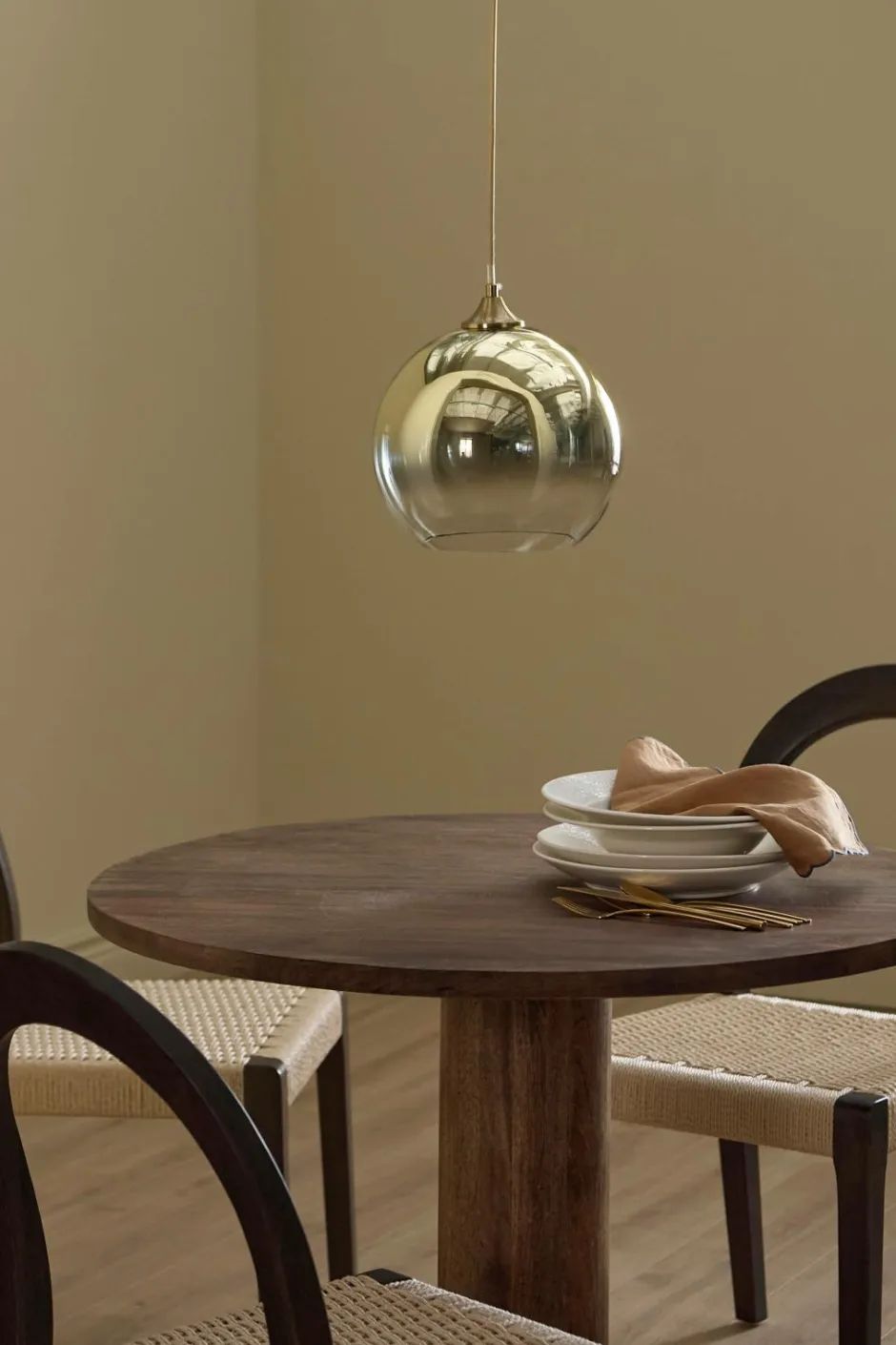 Best Ellos Home Loftlampe Cosmo Ø 25 cm Guld
