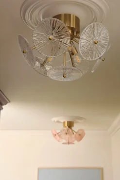 Best Ellos Home Loftplafond Cinelle Messing/klarglas