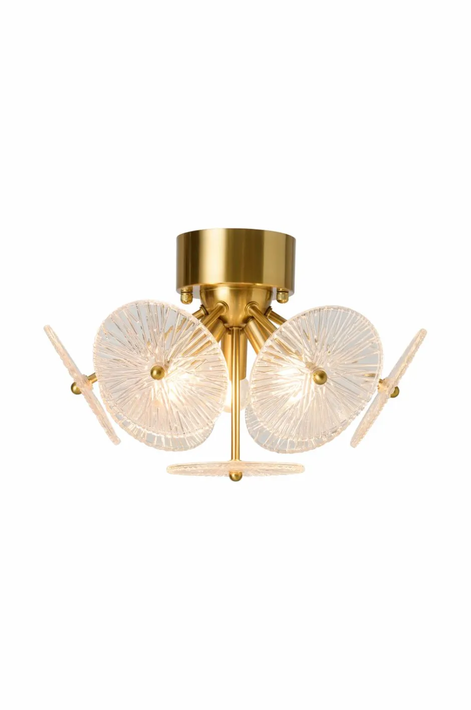 Best Ellos Home Loftplafond Cinelle Messing/klarglas