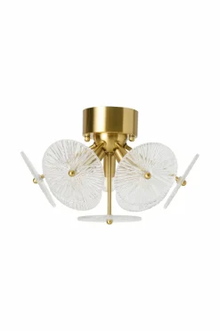 Best Ellos Home Loftplafond Cinelle Messing/klarglas