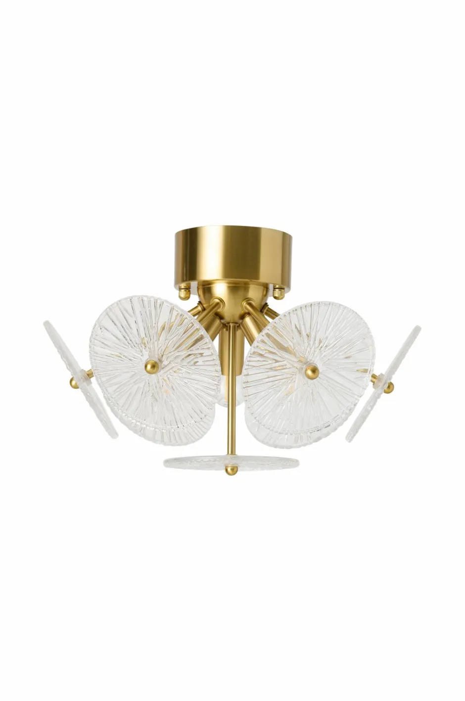 Best Ellos Home Loftplafond Cinelle Messing/klarglas