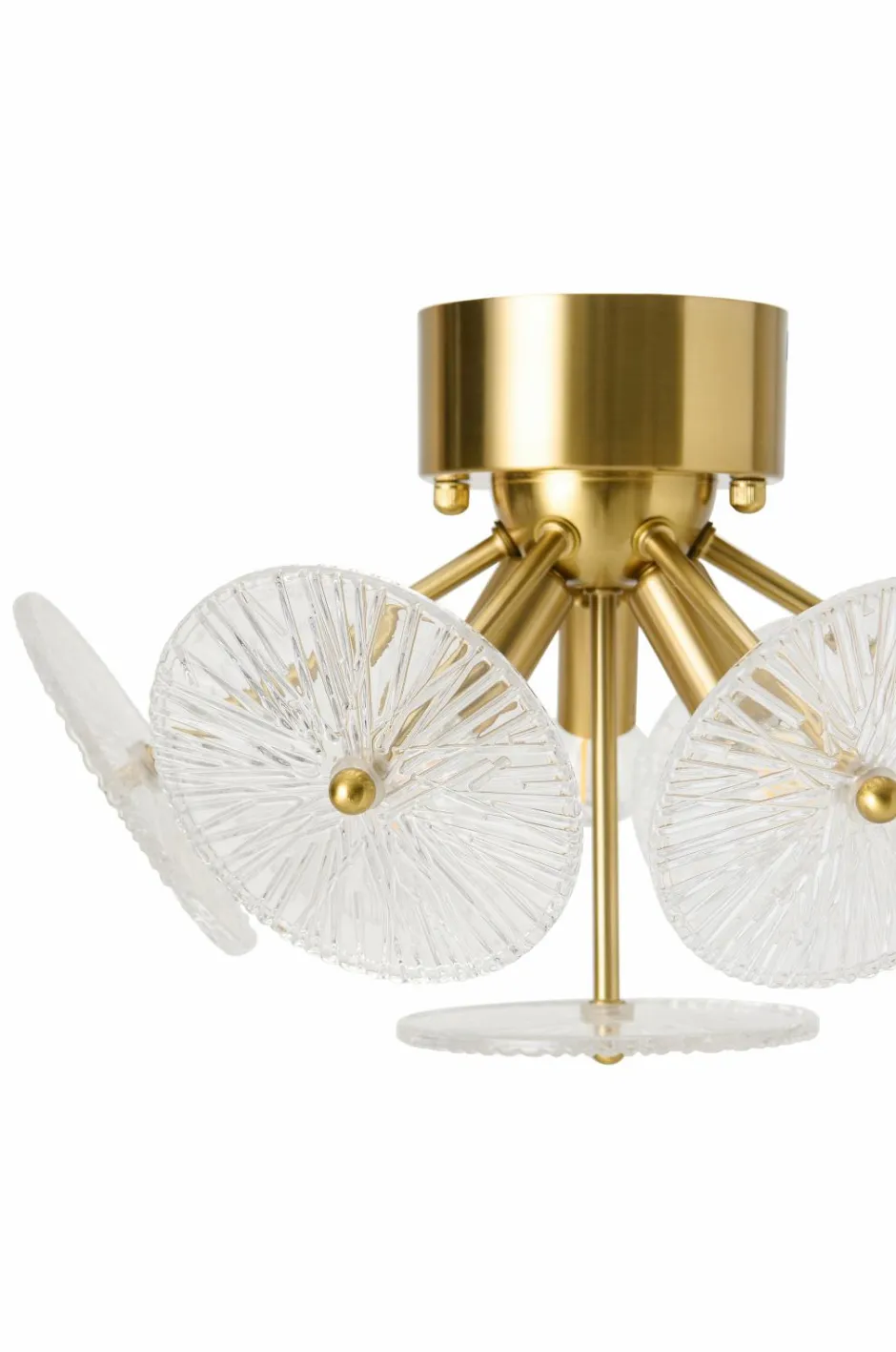 Best Ellos Home Loftplafond Cinelle Messing/klarglas