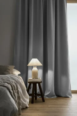 Discount Ellos Home Mørklæggende gardin Elena Wide, ekstra bredt Gråhvid