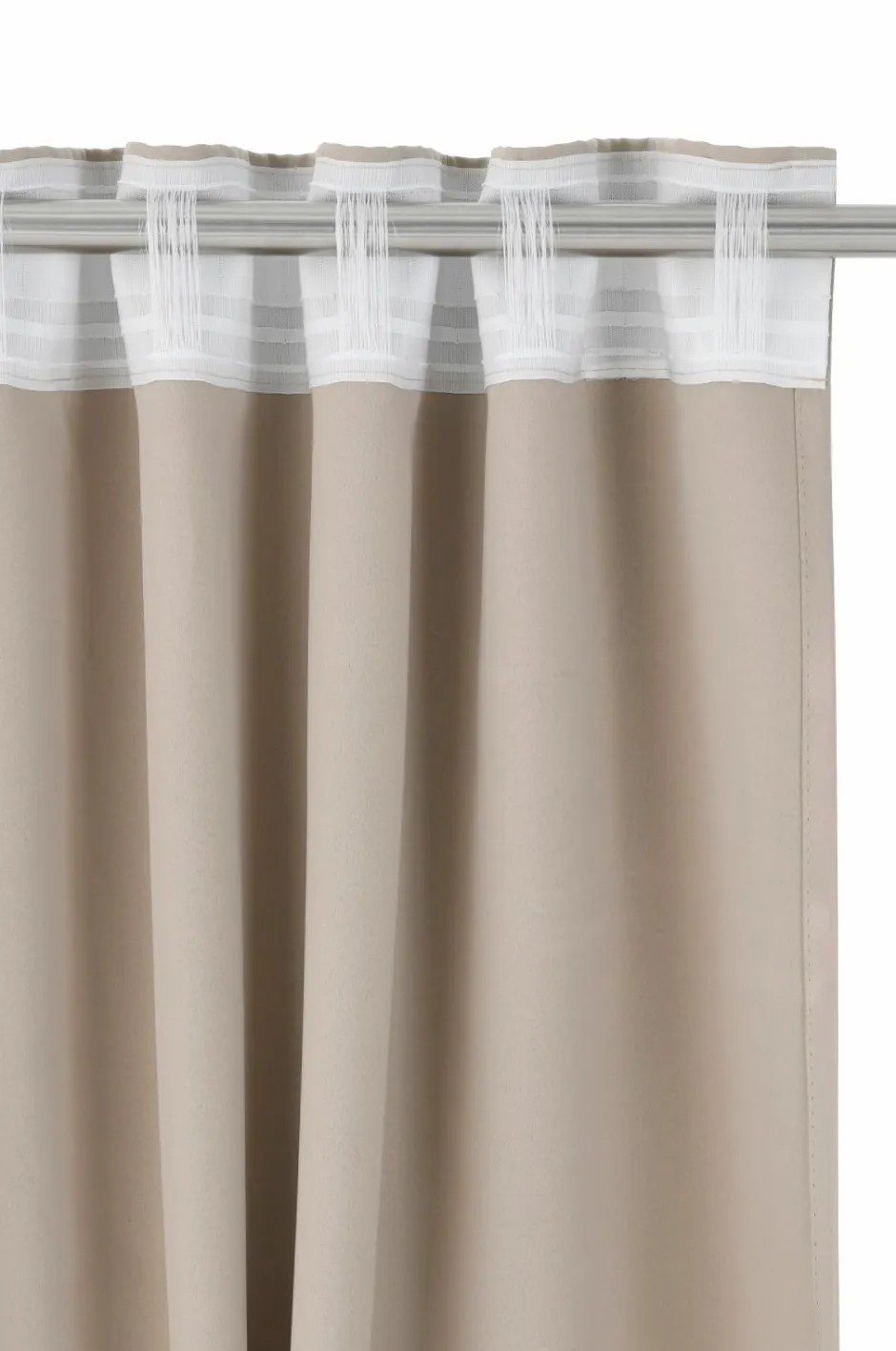 Ellos Home Mørklæggende gardin Elena Wide, ekstra bredt BEIGE