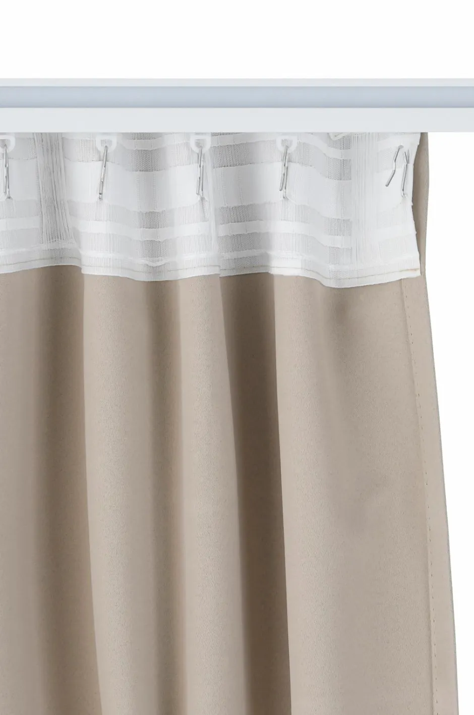 Ellos Home Mørklæggende gardin Elena Wide, ekstra bredt BEIGE