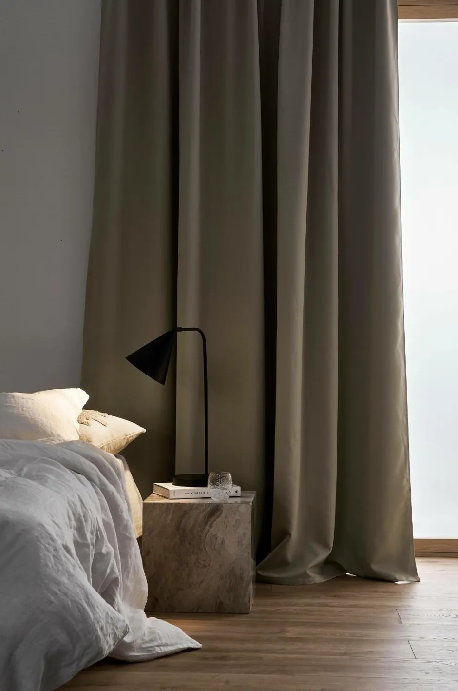 Ellos Home Mørklæggende gardin Elena Wide, ekstra bredt BEIGE
