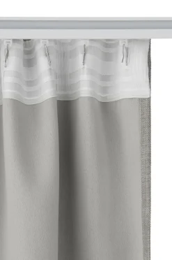 Clearance Ellos Home Mørklægningsgardin Iben med multibånd, 1 stk. Light grey (Cool grey)