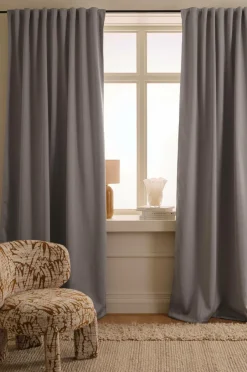 Clearance Ellos Home Mørklægningsgardin Maida 1 stk. Grå