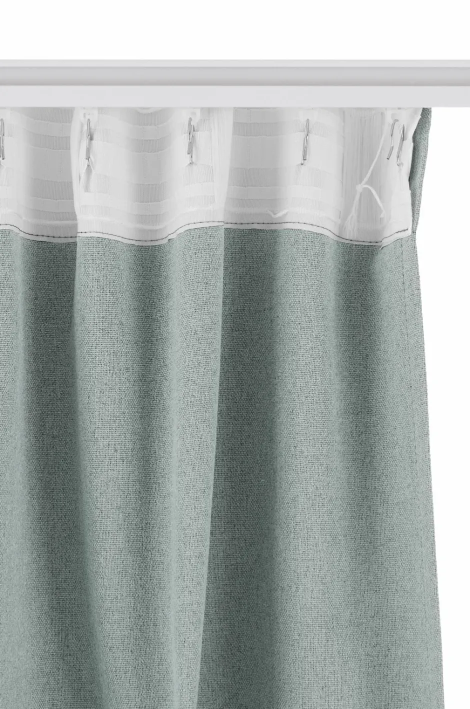 Clearance Ellos Home Mørklægningsgardin Elisa Wide 1 stk Mineral gray
