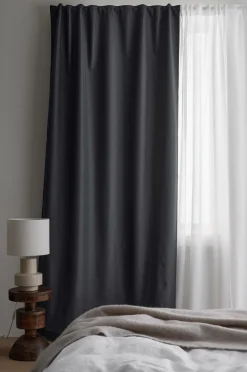 Outlet Ellos Home Mørklægningsgardin Cara 1 stk Mørkegrå
