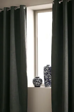 Discount Ellos Home Mørklægningsgardin Iben med sejlringe, 1 stk. Forged iron