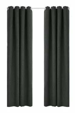 Discount Ellos Home Mørklægningsgardin Iben med sejlringe, 1 stk. Forged iron
