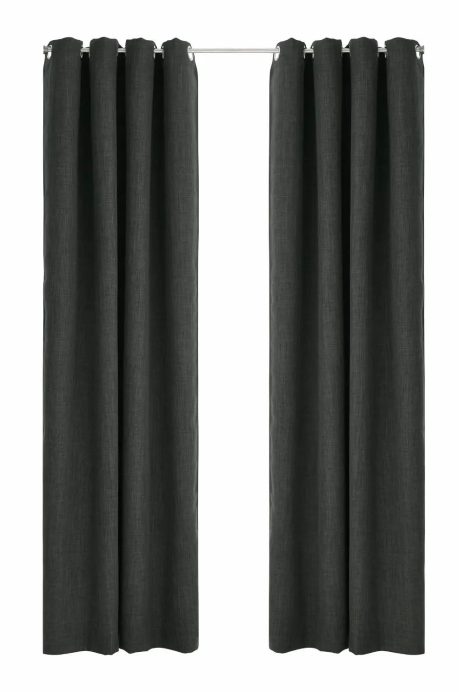 Discount Ellos Home Mørklægningsgardin Iben med sejlringe, 1 stk. Forged iron