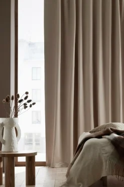 Outlet Ellos Home Mørklægningsgardin Daniella Wide ekstra bred 1-pak Beige