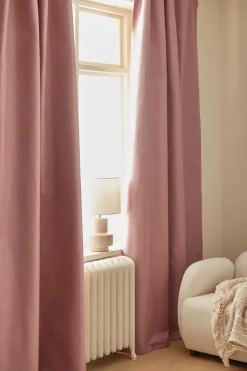 Sale Ellos Home Mørklægningsgardin Hedda 1-pak Rosa