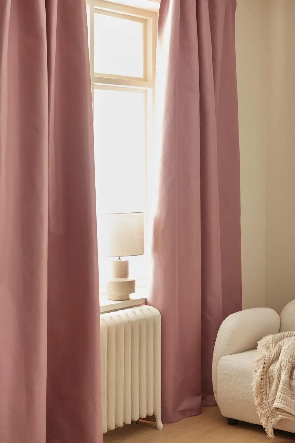Sale Ellos Home Mørklægningsgardin Hedda 1-pak Rosa