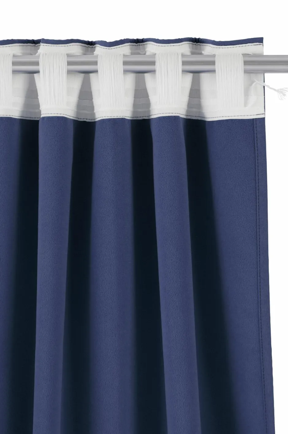Discount Ellos Home Mørklægningsgardin Cara Wide 1 stk Marineblå