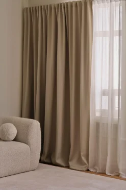 Clearance Ellos Home Mørklægningsgardin Maida Wide ekstra bred 1 stk. Beige