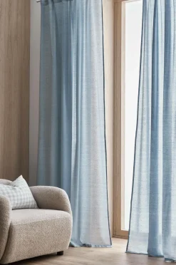 Discount Ellos Home Multibåndsgardin Penny 2-pak Blå