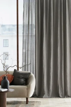 Discount Ellos Home Multibåndsgardin Junie Wide ekstra bred 1-pak Brungrå