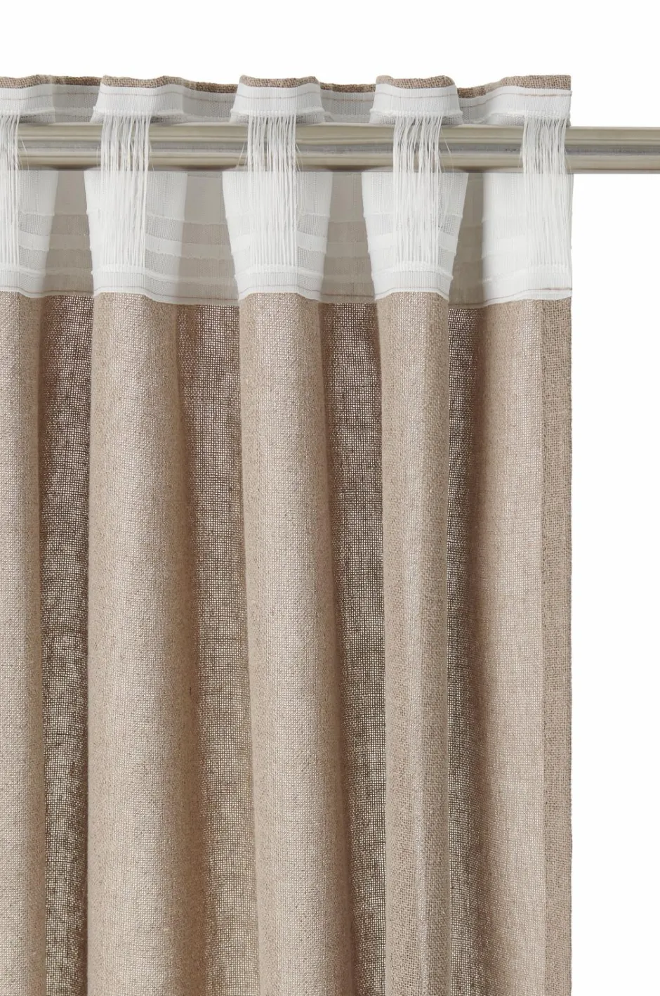 Discount Ellos Home Multibåndsgardin Isabelle Wide 1-pak Linen beige