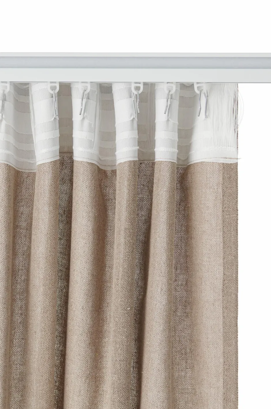 Discount Ellos Home Multibåndsgardin Isabelle Wide 1-pak Linen beige