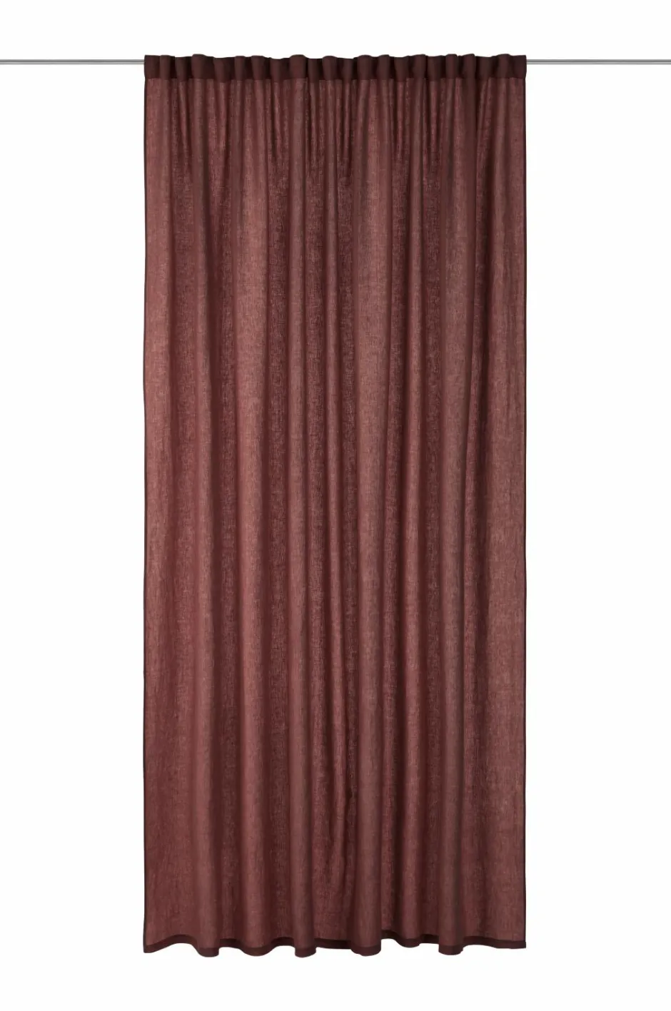 Clearance Ellos Home Multibåndslængde Malva Wide ekstra bred, 1 stk. i 100% hør Mørk vinrød