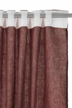 Clearance Ellos Home Multibåndslængde Malva Wide ekstra bred, 1 stk. i 100% hør Mørk vinrød