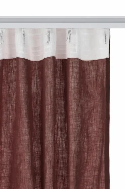 Clearance Ellos Home Multibåndslængde Malva Wide ekstra bred, 1 stk. i 100% hør Mørk vinrød