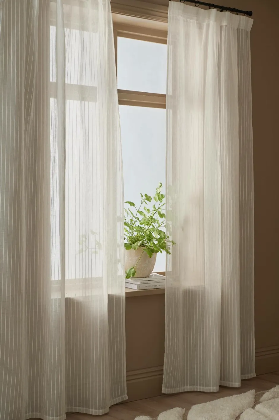 Sale Ellos Home Multibåndsgardin Cornelia 2-pak Beige