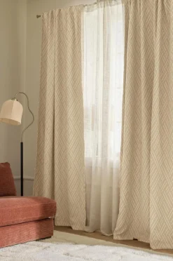 Best Ellos Home Multibåndsgardin Athena lysafskærmning 1-pak Beige