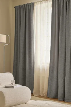 Outlet Ellos Home Multibåndsgardin Shelby Lysafskærmning 1-pak Grey