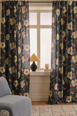 Discount Ellos Home Multibåndsgardin Hilma 2-pak Mörk blågrön