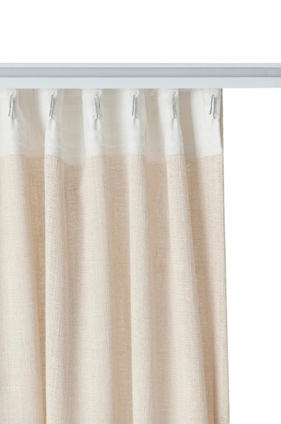 Outlet Ellos Home Multibåndsgardin Olinda 2-pak Cremehvid