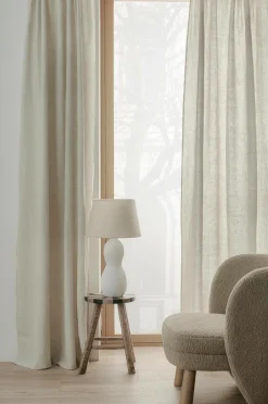 Outlet Ellos Home Multibåndslængde Malva 2-pak i 100% hør A121b 100% linen beige