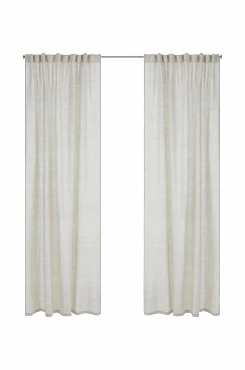 Outlet Ellos Home Multibåndslængde Malva 2-pak i 100% hør A121b 100% linen beige