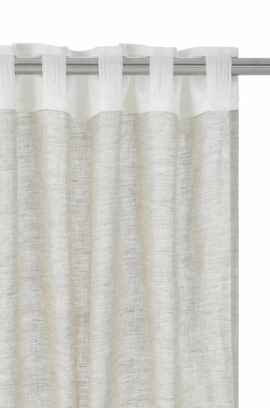 Outlet Ellos Home Multibåndslængde Malva 2-pak i 100% hør A121b 100% linen beige