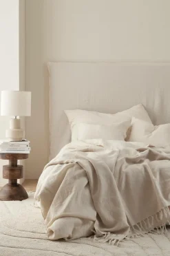 Discount Ellos Home Overtræk til gavl Candice Loose Fit Cremehvid