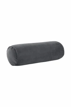 Discount Ellos Home Pølsepude Nora Cylinder i velour Grå