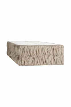 Hot Ellos Home Polstring af seng Candice Elastic 40 cm i hør Linen beige